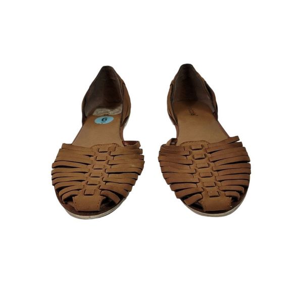 Nicole Huarache Westin Basket Weave Tan Slip On Shoes Size 6 - Picture 2 of 8